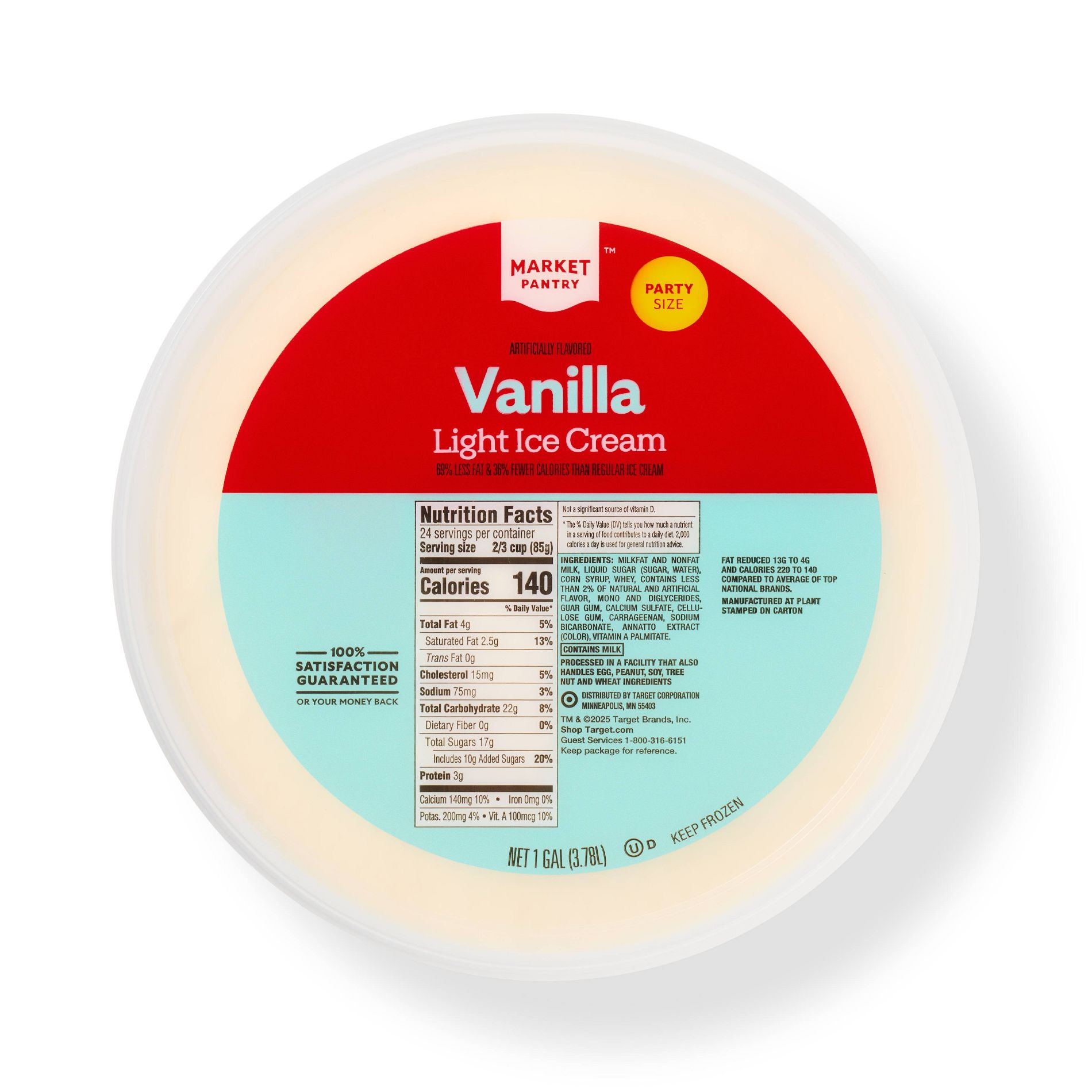 Vanilla Ice Cream - 1gal - Market Pantry™