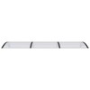vidaXL Door Canopy Black and Transparent 118.1 in.x31.5 in. Polycarbonate - 3 of 4