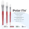 Creative Mark Polar Flo Professional Watercolor Brushes - Assorted Filbert Set of 3 - Short Handle, Nickel-Plated Seamless Ferrule - Art Paint Brushes - 2 of 4