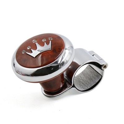 Unique Bargains Steering Wheel Knob Power Handle For Car Brown