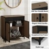 30 in. W x 19 in. D x 24 in. H Single Sink Freestanding Bath Vanity with Top in Black and Brown - 2 of 4