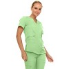 MediChic Scrubs for Women's V-Neck Scrub Set with Six Pocket Cargo Jogger Pants with 4-Way Stretch - 3 of 4