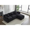 99" Chenille Upholstery Modular L-Shaped Sectional Sofa, 4-Piece Free Combination Couch - 2 of 4