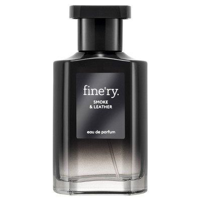 fine'ry. Men's Eau De Cologne - Smoke & Leather - 2 fl oz