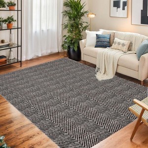 Nasitip Washable Rug,Low-Pile Foldable Carpet,Mid-Century Non-Shedding,Floor Cover for Living Room Dining Room Bedroom Office - 1 of 4