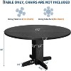 Round Dining Table for 4,Farmhouse Circle Kitchen Table for Dining Room(Table Only) - 2 of 4