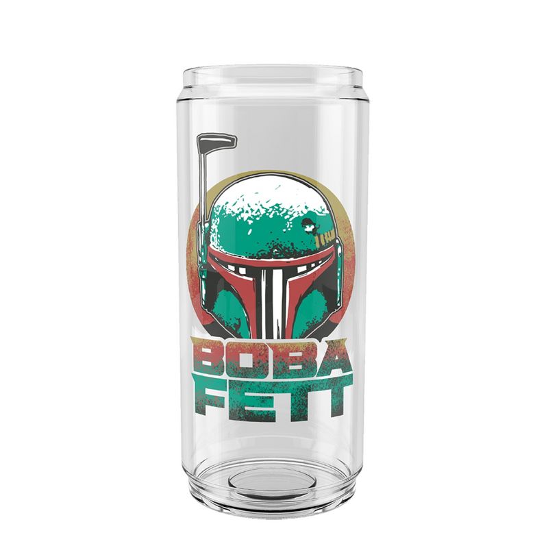 Star Wars: The Book of Boba Fett Distressed Retro Helmet Tritan Can Shaped Drinking Cup, 1 of 3