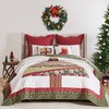 Greenland Home Fashions Christmas Tree 100% Cotton Quilt Bedding Set - image 3 of 4