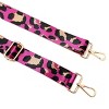 Wrapables Wide Adjustable Crossbody Handbag Strap, Women's Replacement Bag Strap for Purses, Pink Leopard Print - 2 of 4