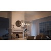 Urban Ambiance Luxury Modern Farmhouse Chandelier,  15-3/4"H x 36-3/4"W,  Brushed Nickel Finish, UHP2441 - 2 of 4