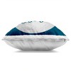 1pc 18"x18" Stupell Industries Love You to Moon Blue Calligraphy Night Sky Square Kids' Throw Pillow Blue - 2 of 4