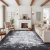 Modern Abstract Area Rugs Machine Washable Indoor Mat - 2 of 4