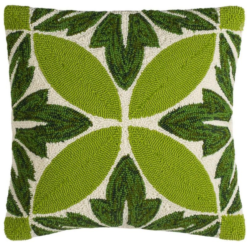 Paradise Pillow - Green/Multi - 20" x 20" - Safavieh ., 1 of 4