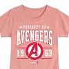 Girls' - Marvel - Avengers Property Of Fitted Short Sleeve Graphic T-Shirt - 2 of 4