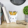 Esterno Cute Cat Mini Planter Pot; White Kitten-Shaped Resin Flower Pot, Pencil Holder Too! - 4 of 4