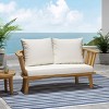 Osparple Acacia Wood Comfy Outdoor Chair Waterproof Chaise Lounge Chair Outdoor Modern Outdoor Reading Chair for Terrace - 2 of 4