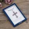 Anna-Kaci Purple Lavender Rhinestone Celtic Cross Necklace with Message Card & Envelope Jewelry Gift - 3 of 4