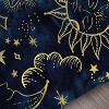 Hachikiko Blue Gold Sun and Moon Galaxy Comforter Set - Bohemian Gothic Bedding with Pillowcases & Cushion Cover - 2 of 4