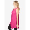 Woman Within Women's Plus Size Sleeveless Hanky Hem Tunic - 4 of 4