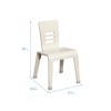 ECR4Kids Bentwood Chair, 16in Seat Height, White Wash, 2-Pack - 2 of 4