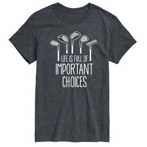Men's - Instant Message - Life Is Full Of Important Choices Short Sleeve Graphic T-Shirt - 1 of 4