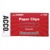 ACCO Paper Clips, Jumbo, Smooth, Silver, 100 Clips/Box, 10 Boxes/Pack - 2 of 4