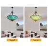 YIYIBYUS 23.62" Wide Stained Glass Inverted Ceiling Pendant Light Fixtures - 3 of 4