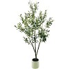 Fake Olive Tree with Pot, Faux Olive Tree, Indoor Tall Artificial Plants Potted for Indoor Outdoor Living Room Home Office Entryway  Wedding Decor - 2 of 4