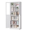 Ridstar 72.05 in. H Freestanding Metal Kitchen Pantry Cabinet with Doors & Shelves for Kitchen-White - 3 of 4