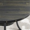 Dexmalle 3-Piece 36"Round Bar Table with Fabric Nail Head Pub Chairs - 4 of 4