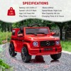Coucheta Licensed Mercedes G63 Kids Ride-On Car with Remote Control - Suspension, Safety Lock, Soft Start, LED Lights & Bluetooth Music - 2 of 4