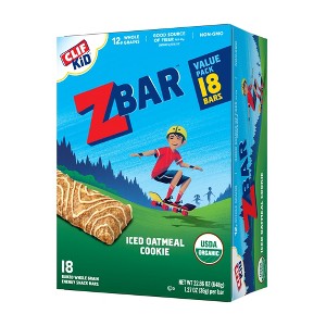 CLIF Kid ZBAR Organic Iced Oatmeal Cookie Snack Bars - 1 of 4