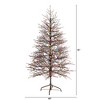 Nearly Natural 6-ft Frosted Berry Twig Artificial Christmas Tree with 350 Multicolored Gum Ball LED Lights and 808 Bendable Branches - 2 of 4