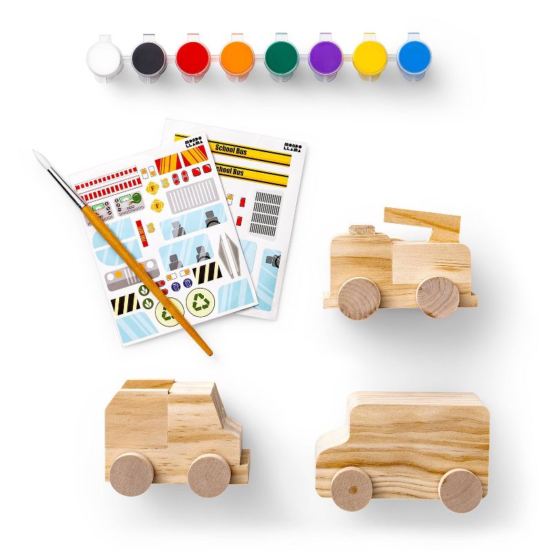 Paint-Your-Own Wooden Vehicles - Mondo Llama&#8482;, 3 of 14