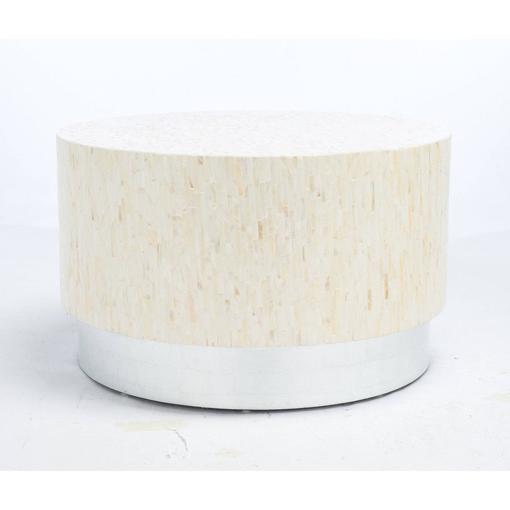 Scarlett Round Coffee Table Light Pink Safavieh For Sale