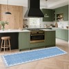 Scalloped Pattern Rugs for Living Room Bedroom Soft Non Slip Low Pile Throw Carpet Washable Foldable Area Rug - 2 of 4