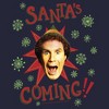 Women's Elf Buddy Santa's Coming T-Shirt - 2 of 4