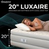 Beautyrest Luxaire 20 in. Luxury Air Mattress with Auto Shut-Off Pump, Cooling Top - 3 of 4
