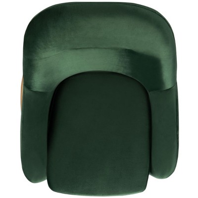 Gray Velvet and Metal Accent Chair, 36"