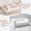 5-in-1 Convertible Sofa Bed, Modular Corduroy Sleeper Couch with Sturdy Frame, Futon for Living Room, Guest Room - 4 of 4