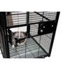 A&E Cage Company Play Top with Plastic Base Bird Cage - Black S - 3 of 4