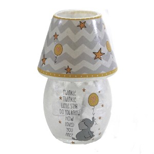 Stony Creek 5.5 Inch Moon & Stars Lit Votive W/Shade Everyday Lighted Glass Accent , Everyday Decor Baby Pre-Lit (1PC) - 1 of 3