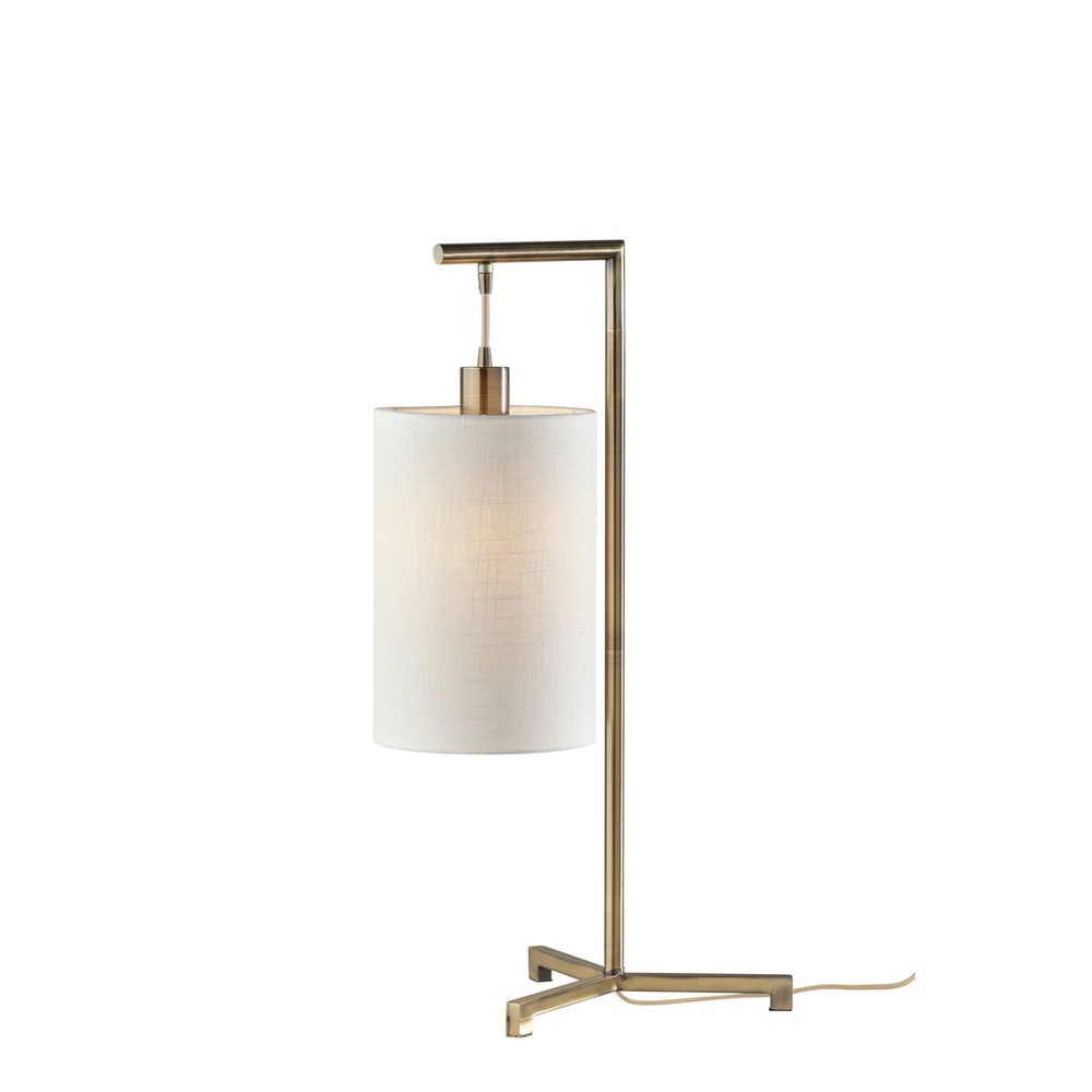 Photos - Floodlight / Street Light Adesso Reggie Table Lamp Antique Brass  