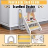 Foldable Toddler 3 Step Stool with Handles, 3 Steps Stool with Adjustable , Foldable with Handles & anti-slip Pads, for Kitchen, Bathroom Sink - 4 of 4