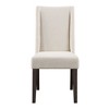 Mango and Asian Hardwoods Upholstered Side Chair (Set of 2) with Polyester Fabric, Easy-Care Upholstery, and Dusky Cedar Finish - 3 of 4