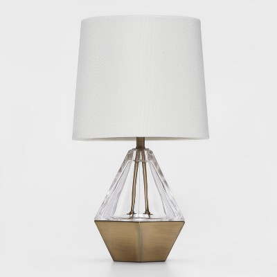 14x6.5 Mini Rattan Wrap Stick Table Lamp Brass - Threshold™ : Target