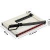 Attop 12" Guillotine Paper Cutter：Paper Trimmer Accurate Cutting with Safety Guard,15 Sheets Capacity, Perfect for Cardstock,Cardboard,Vinyl& Photos - 2 of 4