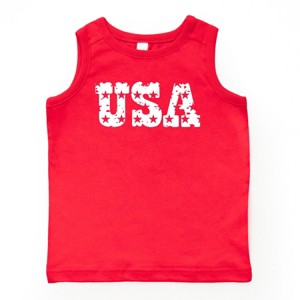 The Juniper Shop USA Distressed Stars Youth Tank Top - 1 of 4