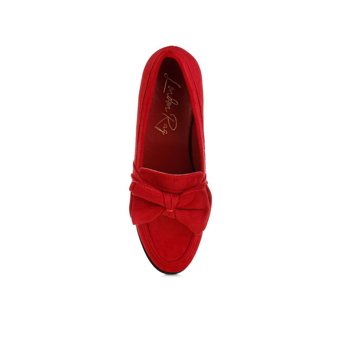 Женские туфли London Rag Womens Havisham Bow Accent Heeled Loafers 7 — фото 6