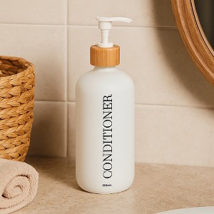 Matte Shampoo - Conditioner - Shower Gel Dispenser 17 fl oz (500ml) - 1 of 4
